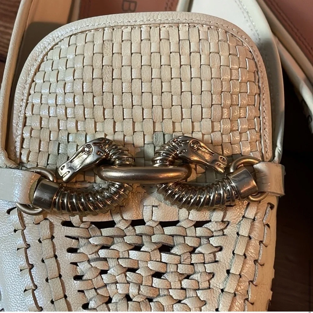 Tory Burch Jessa loafer backless loafer mules clogs woven leather miller flats